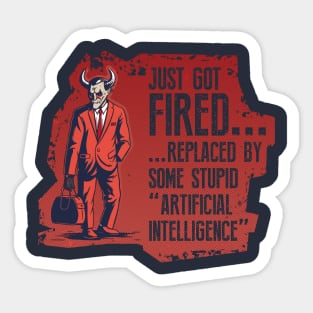 Jobless Satan Sticker
